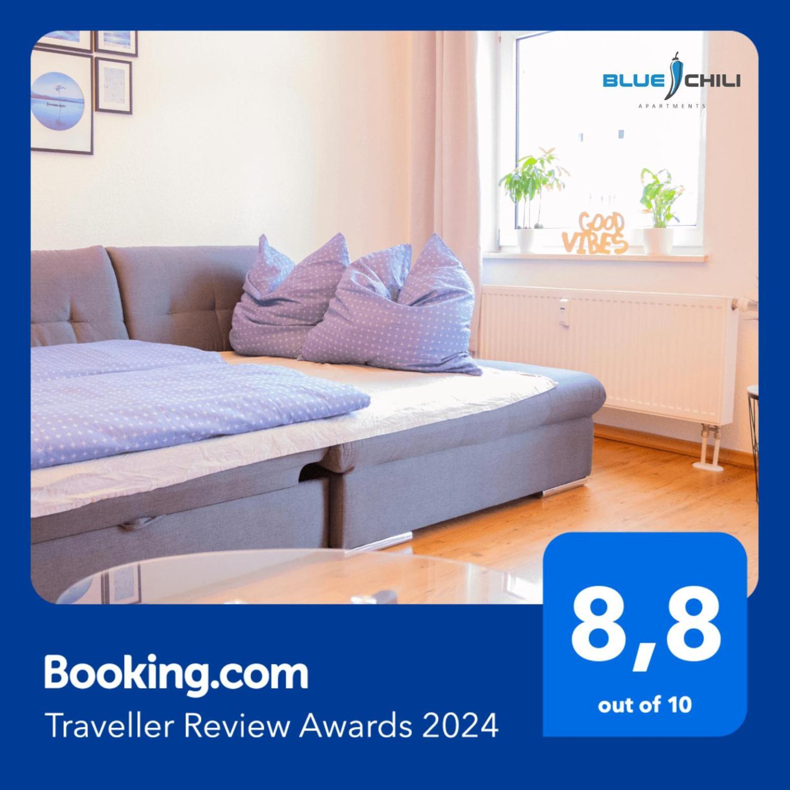 Blue Chili 01 - Top City Lage Am Hbhf Boxspringbett Bis 4 Pers Magdebourg Extérieur photo